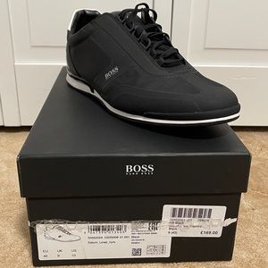 HUGO BOSS Saturn Low Trainers - Black (US MENS 10)